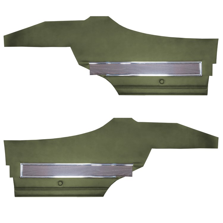 DO71GUS0047415G 71 CUTLASS S/442 SPORT COUPE REAR PANELS JADE GREEN