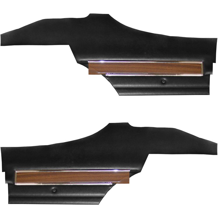 DO71GUS0048100G 71 CUTLASS S/442 HOLIDAY COUPE REAR PANELS - BLACK