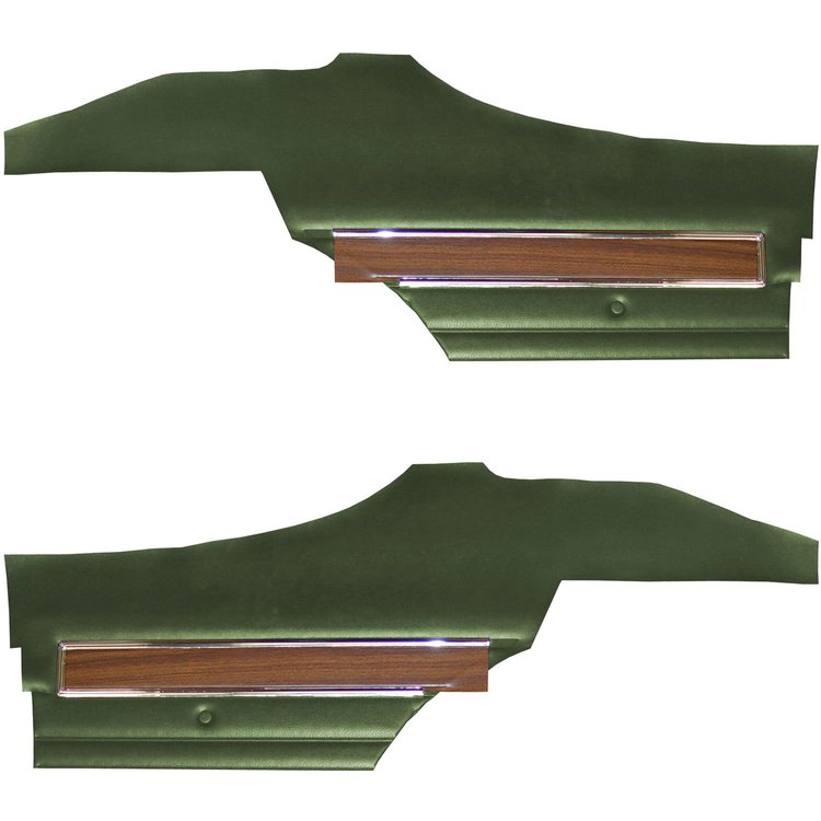 DO71GUS0048415G 71 CUTLASS S/442 HOLIDAY COUPE REAR PANELS - JADE GREEN