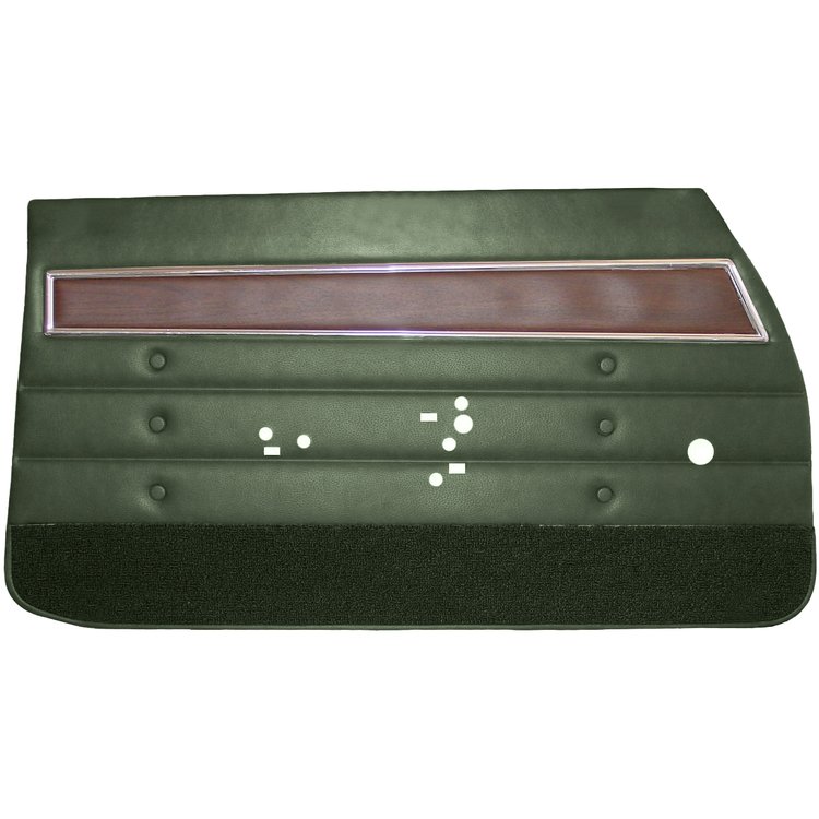 DO72GUS0011465G 72 CUTLASS S/442 SPORTS COUPE DOOR PANELS - GREEN