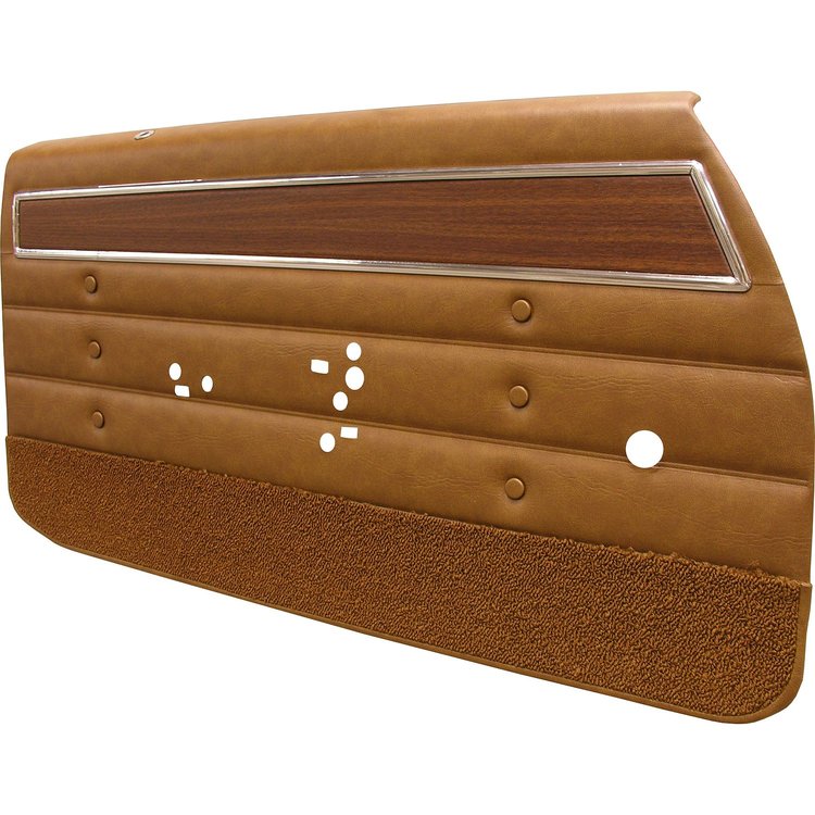 DO72GUS0011690G 72 CUTLASS S/442 SPORTS COUPE DOOR PANELS - SADDLE