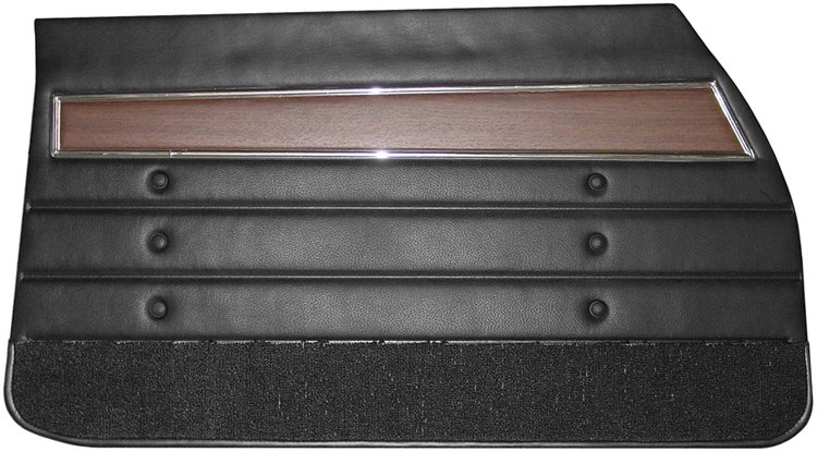 DO72GUS0012100G 72 CUTLASS S/442 HOLIDAY COUPE DOOR PANELS - BLACK