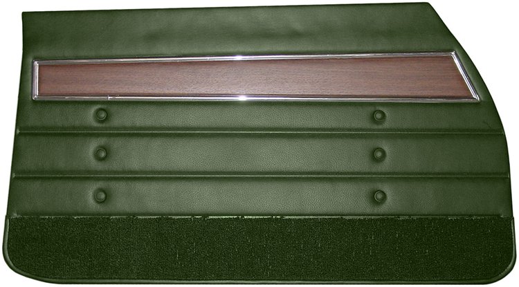 DO72GUS0012465G 72 CUTLASS S/442 HOLIDAY COUPE DOOR PANELS - GREEN