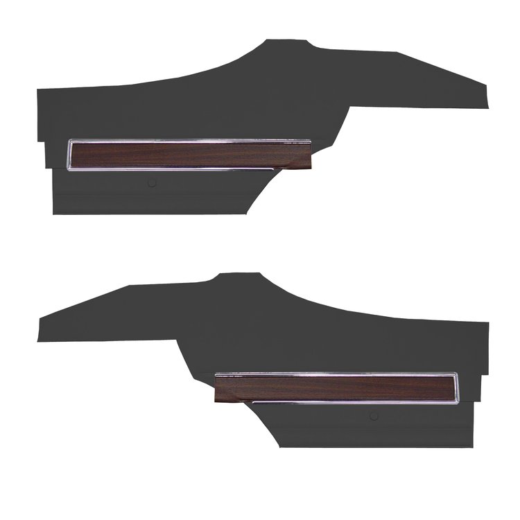 DO72GUS0047100G 72 CUTLASS S/442 SPORTS COUPE REAR PANELS BLACK