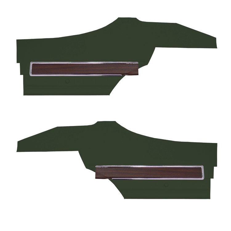 DO72GUS0047465G 72 CUTLASS S/442 SPORTS COUPE REAR PANELS GREEN
