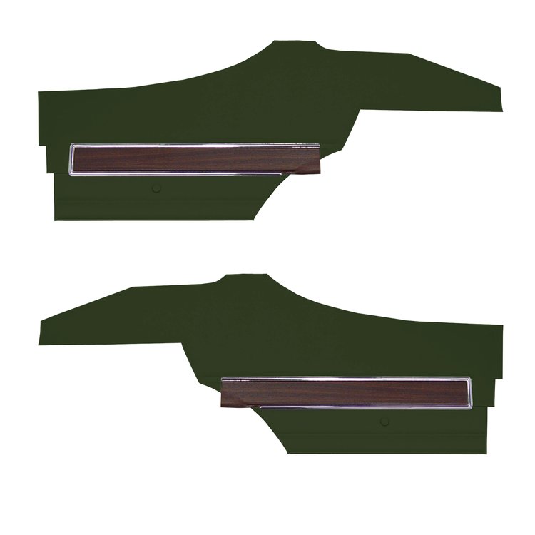 DO72GUS0048465G 72 CUTLASS S/442 HOLIDAY COUPE REAR PANELS - GREEN