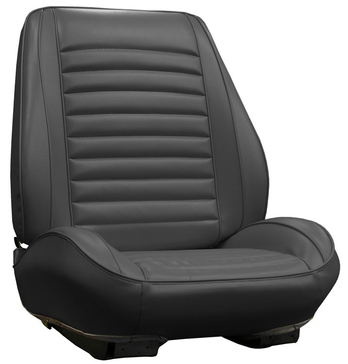 RS67GUD0010100G 67 CUTLASS SUPREME/442 BUCKETS RALLYE BUCKET SEATS - BLACK