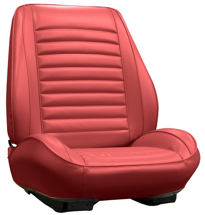 RS67GUD0010501G 67 CUTLASS SUPREME/442 BUCKETS RALLYE BUCKET SEATS - RED