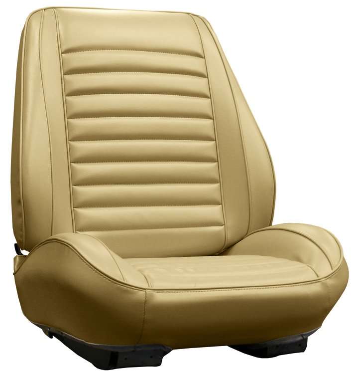 RS67GUD0010640G 67 CUTLASS SUPREME/442 BUCKETS RALLYE BKT SEATS - PRL YELLOW