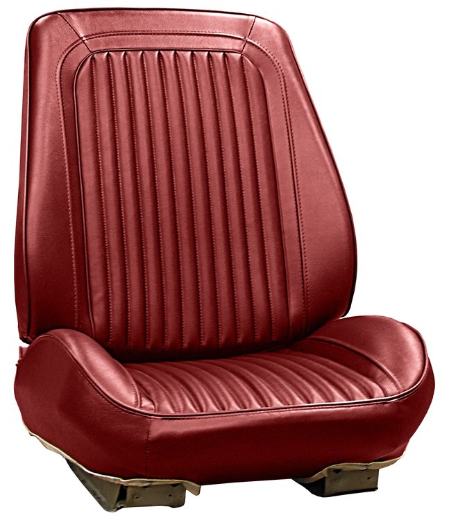 RS68GUD0010502G 68 CUTLASS SUPREME BUCKETS - RALLYE BUCKET SEATS - DK RED