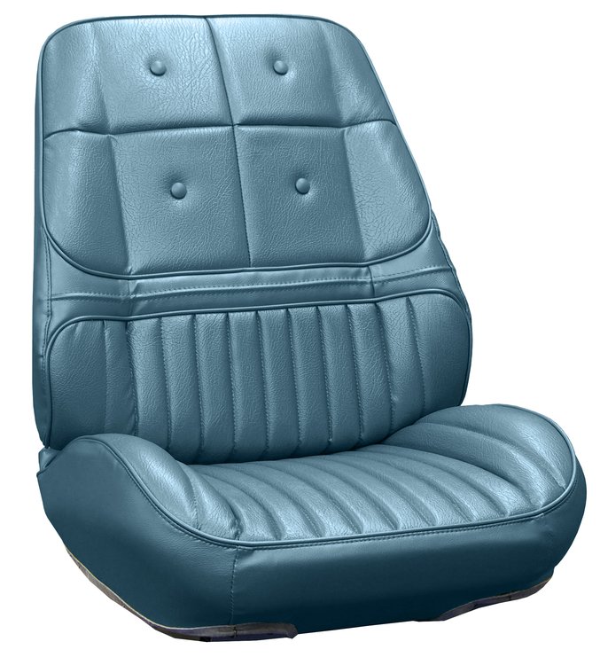 RS70GUD0010310G 70 CUTLASS SUPREME/442 RALLYE BKT SEATS - LT MET BLUE