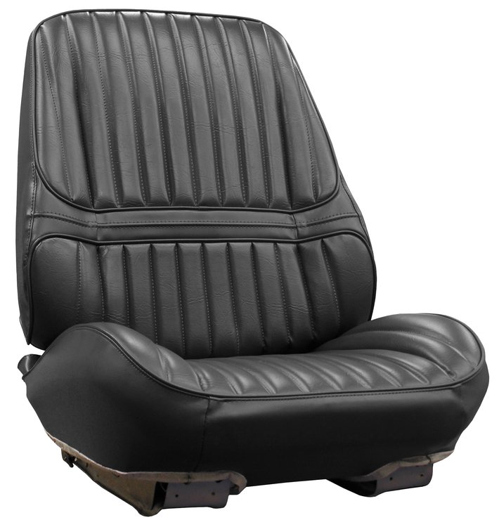 RS71GUD0010100G 71/72 CUTLASS SUPREME/442 RALLYE BUCKET SEATS - BLACK