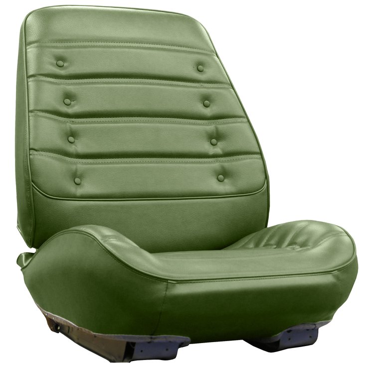 RS71GUS0010415G 71 CUTLASS S/442 BUCKETS - RALLYE BKT SEATS - JADE GREEN