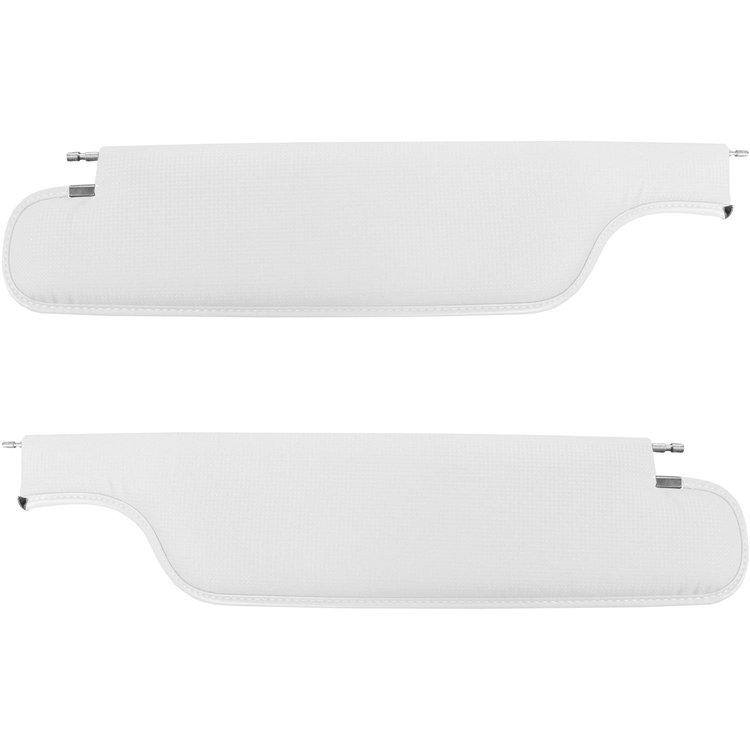 SV69GU02B2-PA 69 F-85/CUT/442 HOLIDAY CPE SUNVISOR 2-PIN - BSKTWV WHITE