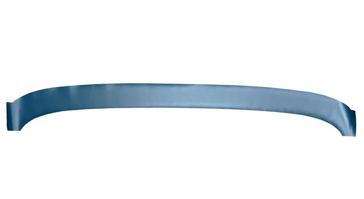 VV68GAHEADER325G 68/72 GM A CONVERTIBLE WIND SHIELD HEADER VINYL - MET BLUE