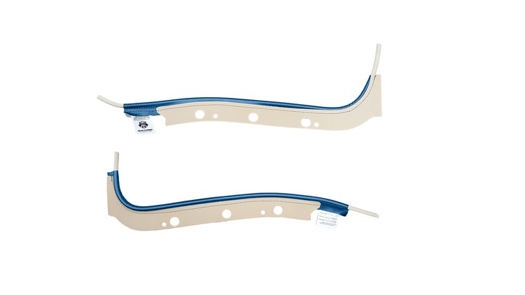 WI68GA00047332G 68 GM A-BODY POST MODEL REAR PANEL WINDLACE- LT BLUE