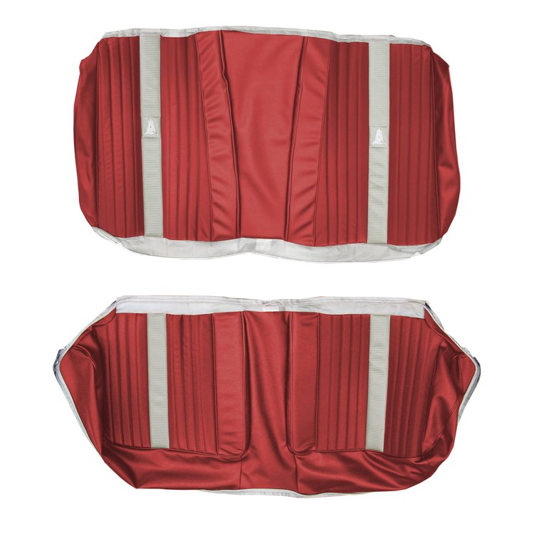 AA63CF00040513 63 SPORT FURY HARDTOP REAR - CRIMSON RED W/ WHITE ACCENT