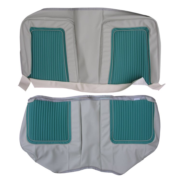 AA63CP00040407 63 POLARA 500 HARDTOP REAR - TURQ/WHITE W/ TURQ ACCENT