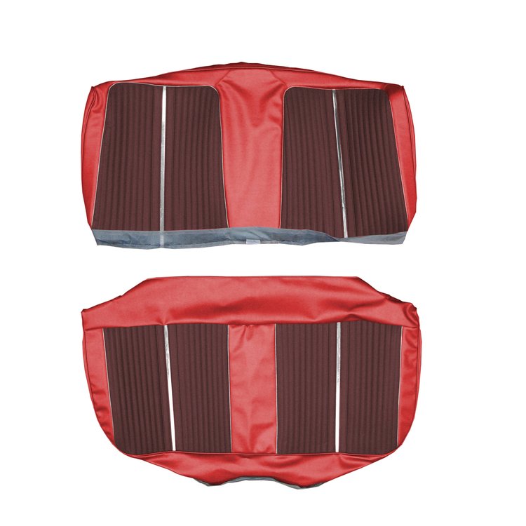 AA64CF00023512 64 FURY 4-DR/WAGON STRAIGHT BENCH - DARK RED/CRIMSON RED