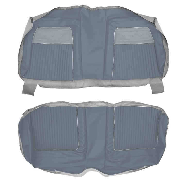 AA64CF00040319 64 SPORT FURY HARDTOP REAR - BLUE W/ POWDER BLUE ACCENT