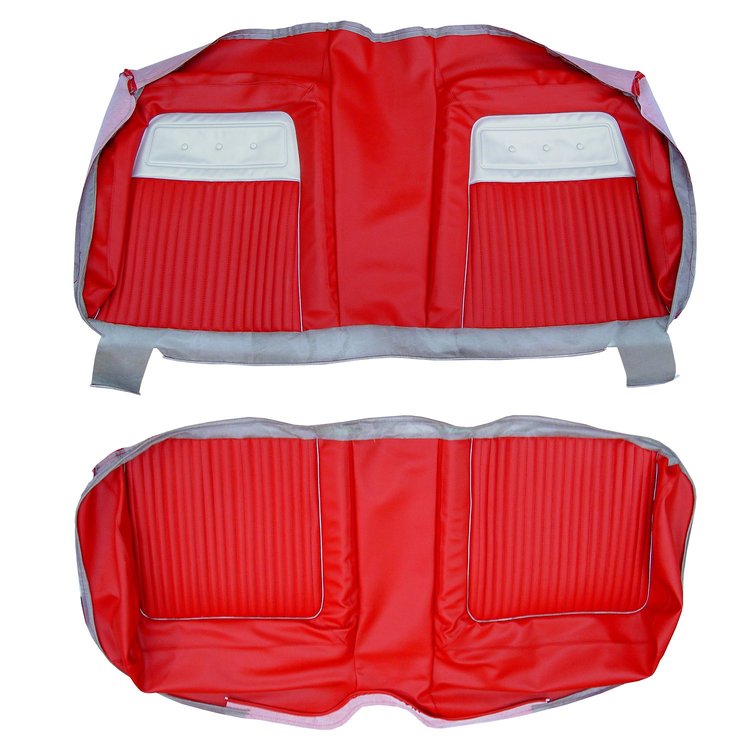 AA64CF00040503 64 SPORT FURY HARDTOP REAR - RED/PEARL WHT & SILVER TINSEL
