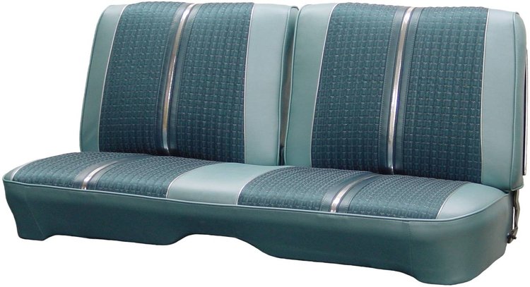 AA64CFC0020905 64 FURY SPLIT BENCH - TURQ CLOTH/METALLIC TURQUOISE