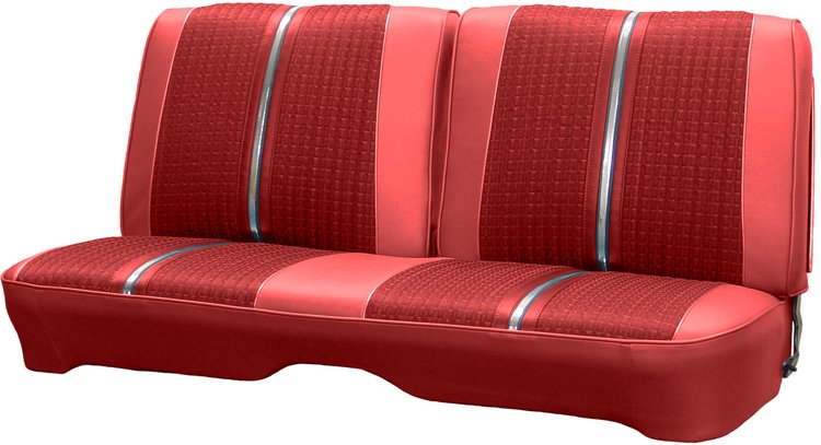 AA64CFC0020907 64 FURY SPLIT BENCH - RED CLOTH/CRIMSON RED