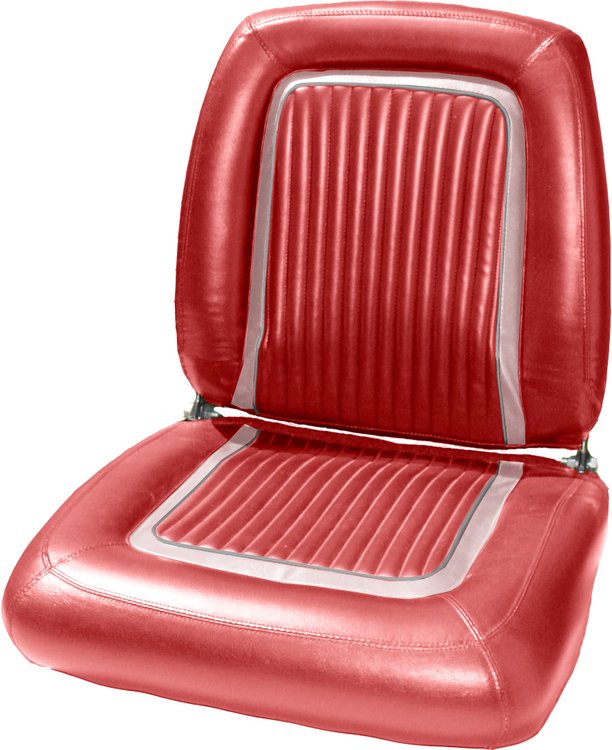 AA64CP00010503 64 POLARA 500 BUCKETS - RED/ PRL WHT ACCENT W/SILVER TINSEL