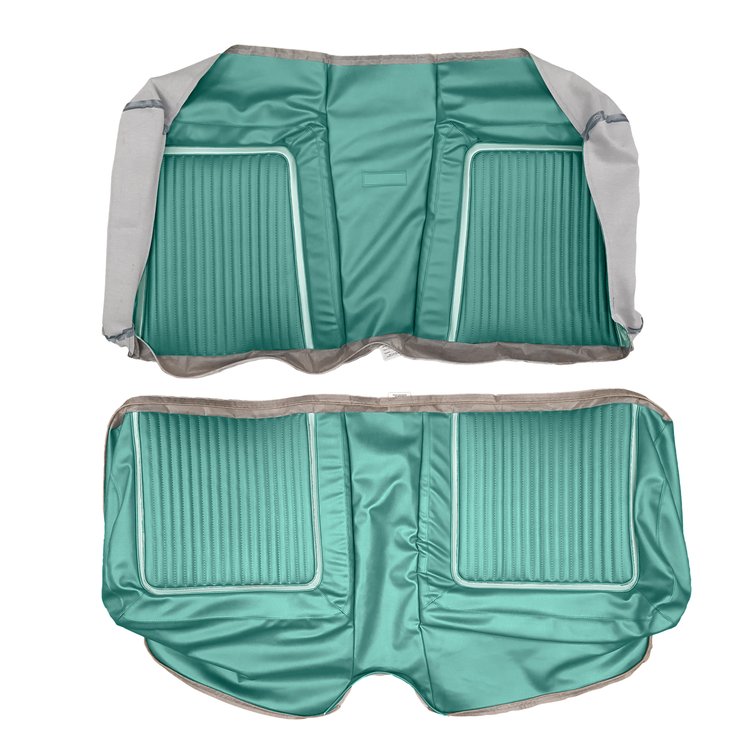 AA64CP00040417 64 POLARA 500 HARDTOP REAR - MET TURQ W/ LT TURQ ACCENT