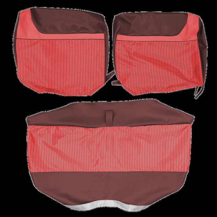 AA64CSC0020581 64 SAVOY FRONT BENCH- RED CLOTH/DARK RED/RED