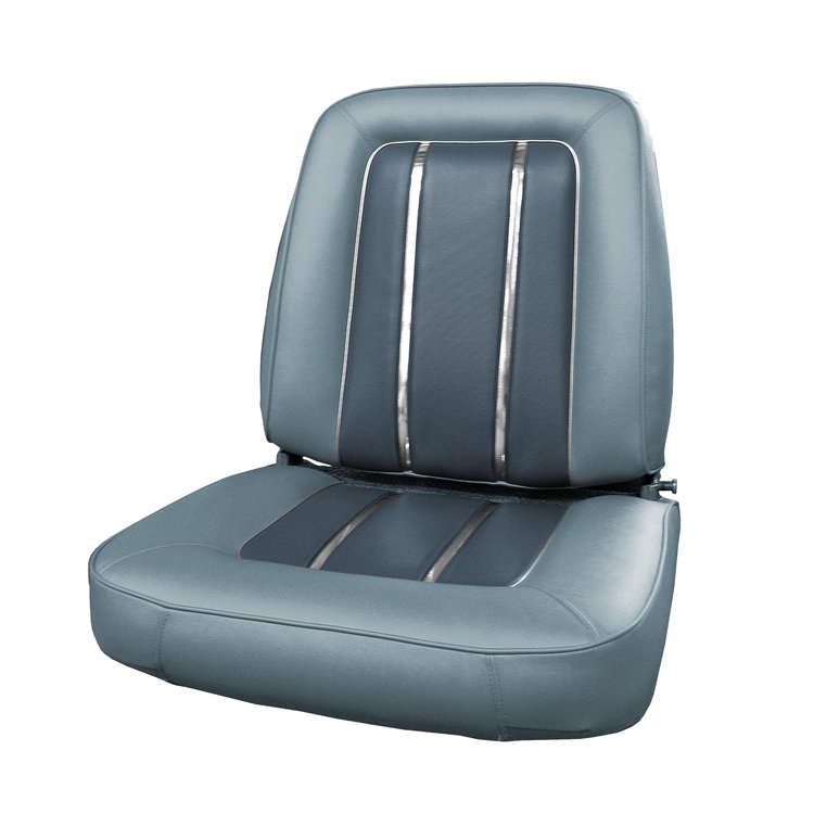 AA64CV00010349 64 VALIANT SIGNET BUCKETS - DK BLUE/MET BLUE W/SLVR TINSEL