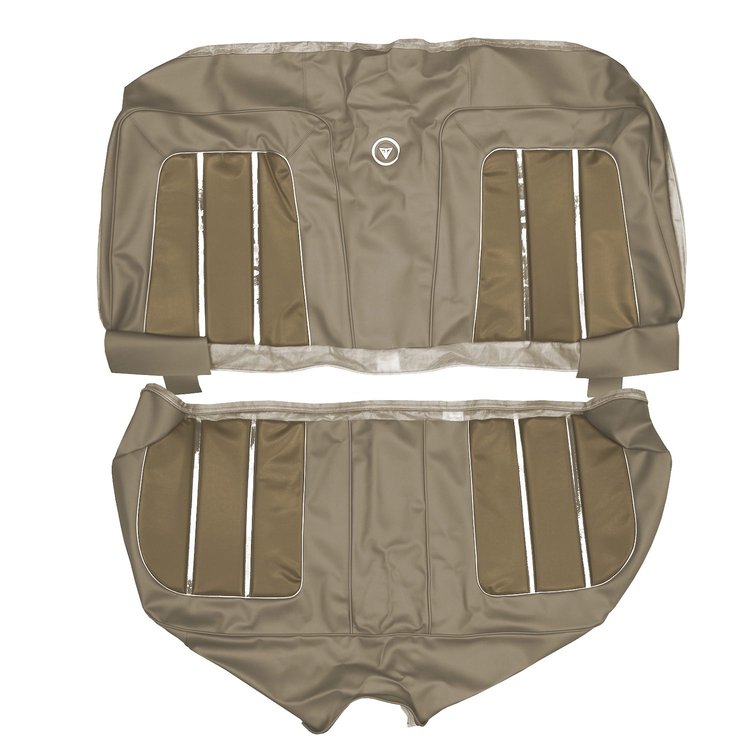 AA64CV00040658 64 VALIANT SIGNET HTP REAR - DK BROWN/FAWN W/ SILVER TINSEL