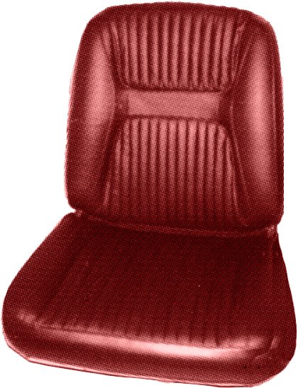 AA65CML0010520 65 CHRYSLER 300L LEATHER BUCKETS - METALLIC RED