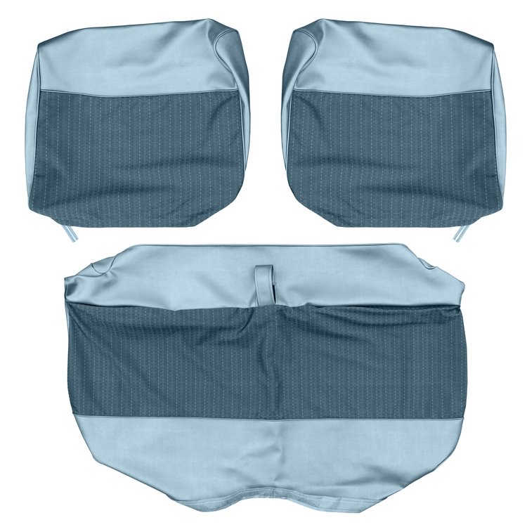 AA65CR1C020893 65 BELVEDERE I SPLIT BENCH - BLUE CLOTH/METALLIC BLUE