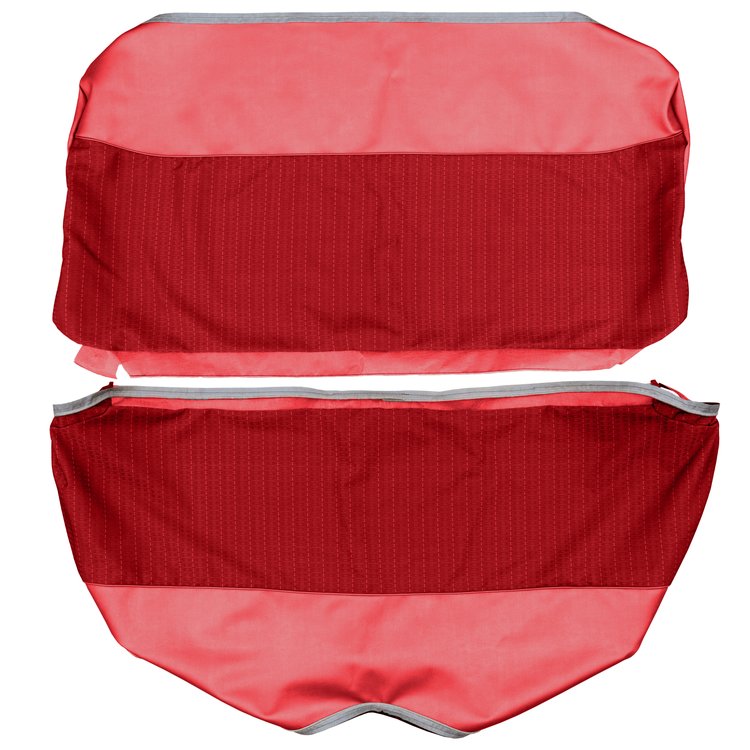 AA65CR1C080894 65 BELVEDERE I SEDAN REAR - RED CLOTH/CRIMSON RED