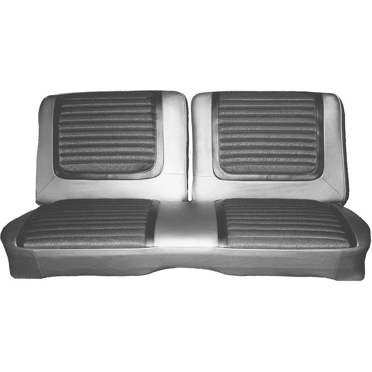 AA65CR20020100 65 BELVEDERE II SPLIT BENCH - BLACK