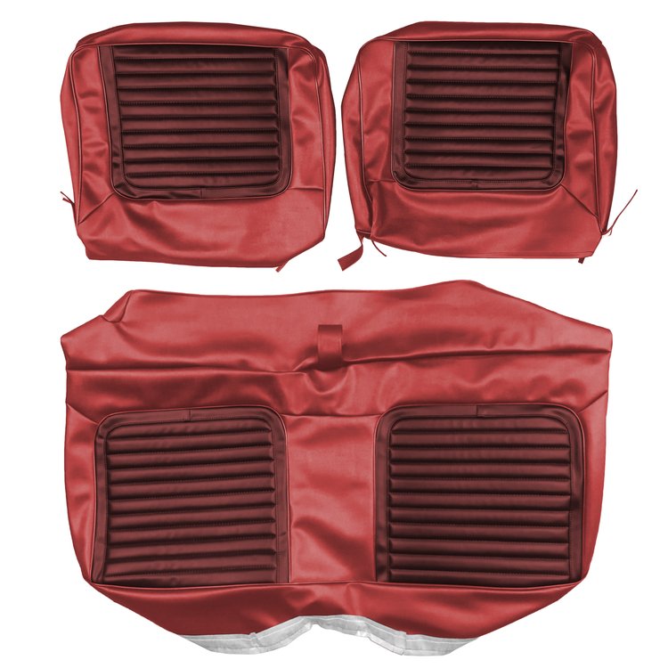 AA65CR20020518 65 BELVEDERE II SPLIT BENCH - METALLIC RED/CRIMSON RED