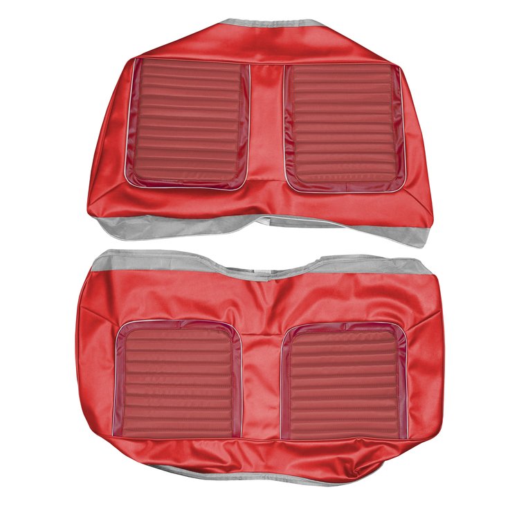 AA65CR20060538 65 BELVEDERE II CONV. REAR - MET RED/CRIMSON RED W/ SLVER