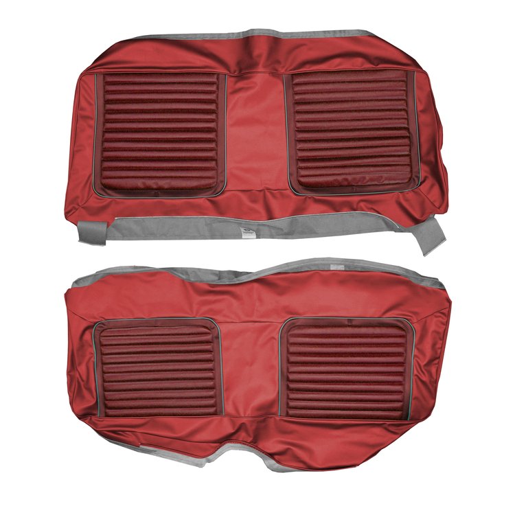 AA65CR20080538 65 BELVEDERE II HARDTOP REAR - MET RED/CRIMSON RED W/ SLVER