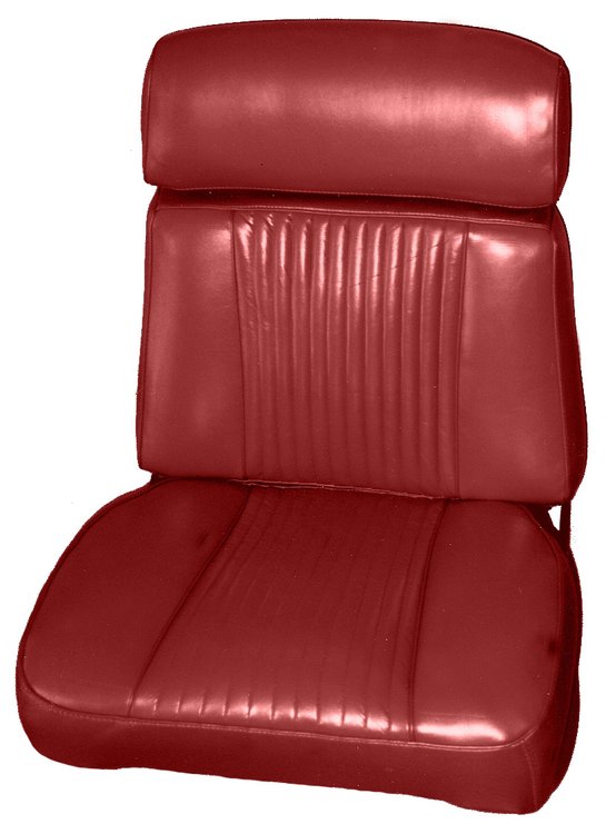 AA66CMLR010520 66 CHRYSLER 300 LEATHER RECLINING BUCKETS - MET. RED
