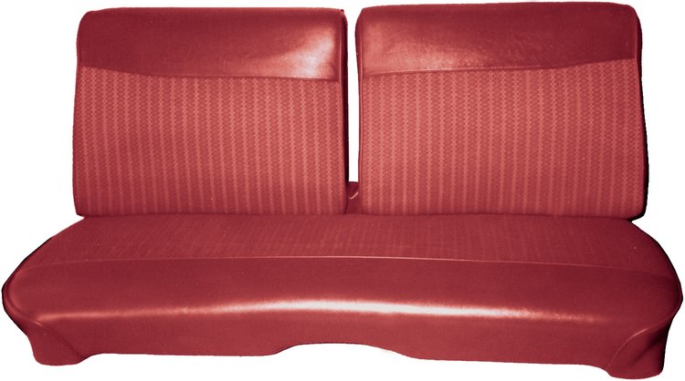 AA66CR1C028717 66 BELVEDERE I SPLIT BENCH - RED CLOTH/METALLIC RED