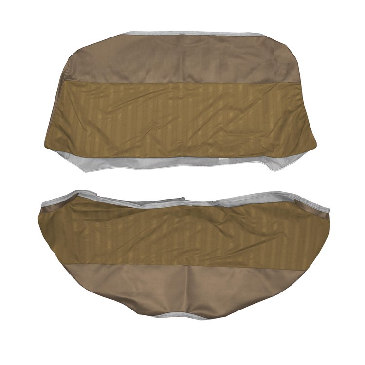 AA66CR1C080715 66 BELVEDERE I SEDAN REAR - GOLD CLOTH/LIGHT GOLD
