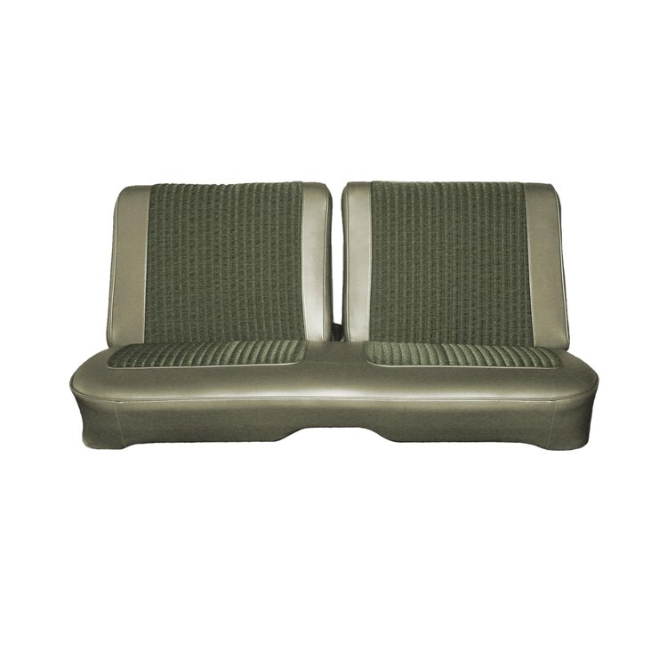 AA66CR2C028727 66 BELVEDERE II SPLIT BENCH - DARK GREEN CLOTH/CITRON
