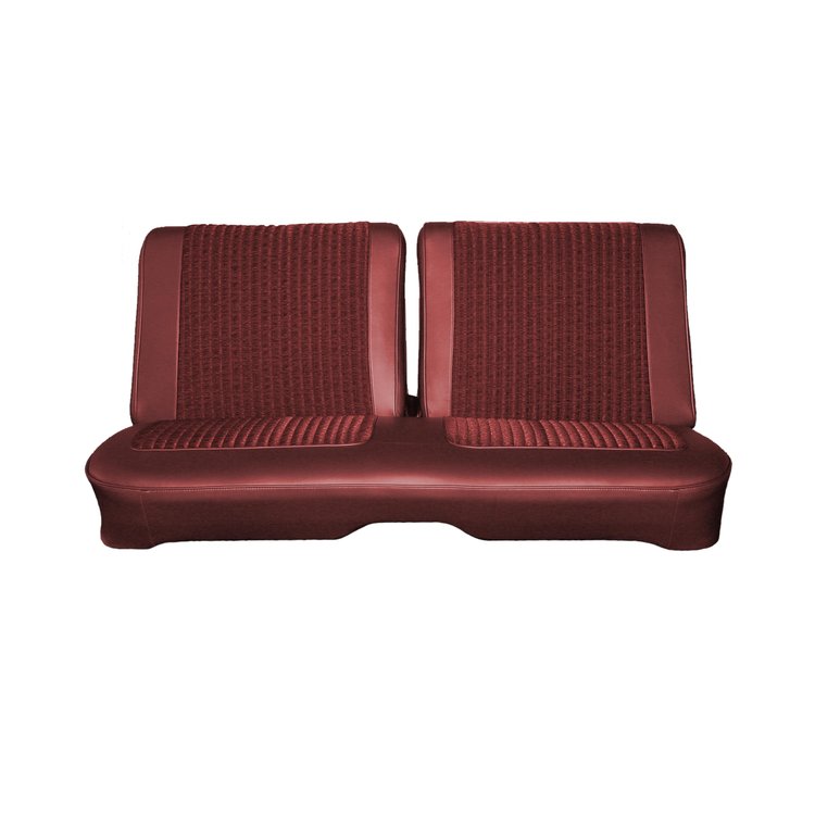 AA66CR2C028729 66 BELVEDERE II SPLIT BENCH - RED CLOTH/METALLIC RED
