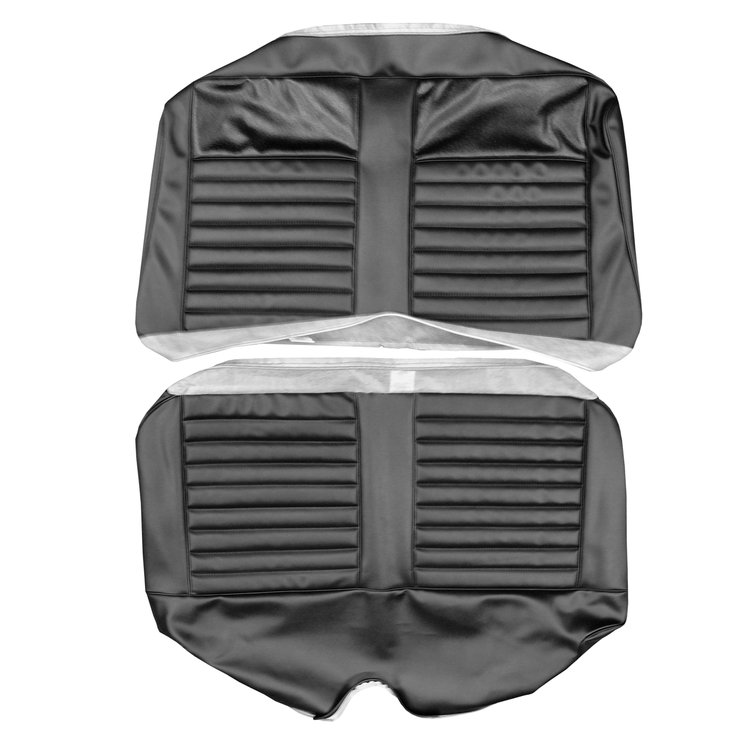 AA66CV00050100 66 VALIANT SIGNET CONV. REAR BENCH - BLACK