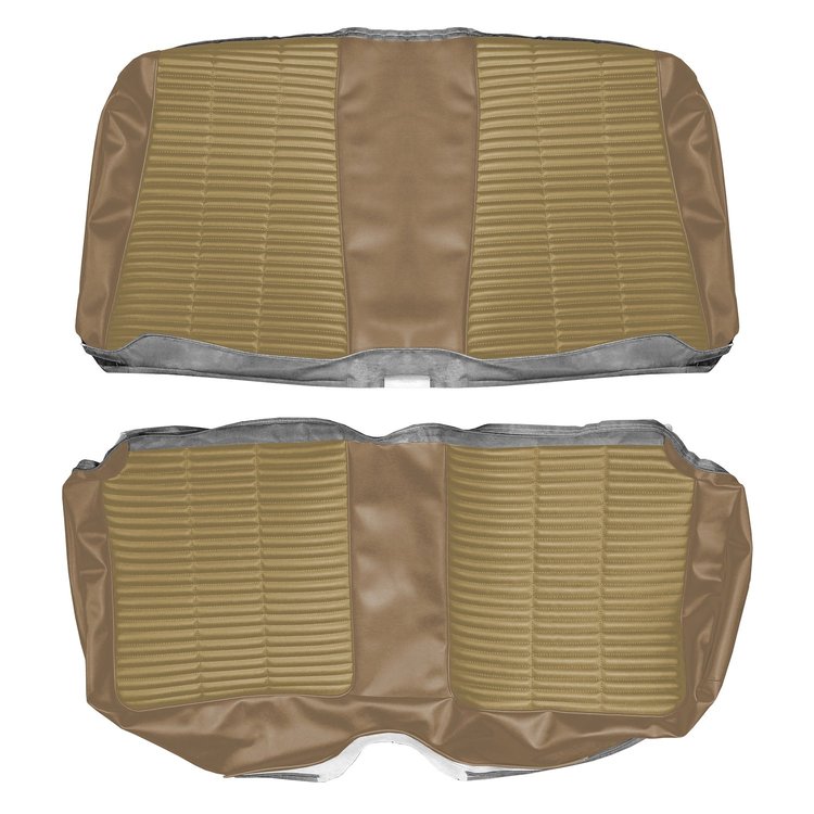 AA66CW00040617 66 CORONET HARDTOP REAR BENCH GINGER/GOLD