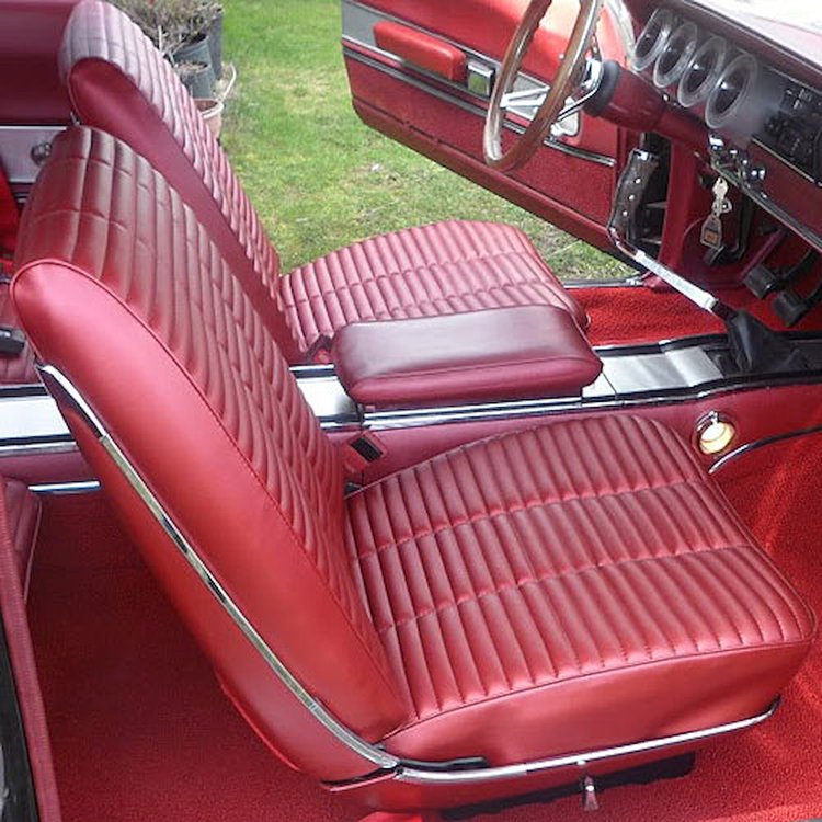 Front Bucket Seat Upholstery 1966 Charger/Coronet