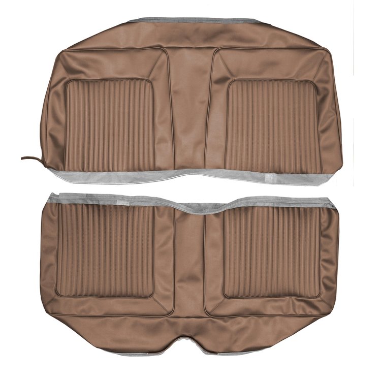 AA67CB00048620 67 BARRACUDA HARDTOP REAR BENCH - COPPER