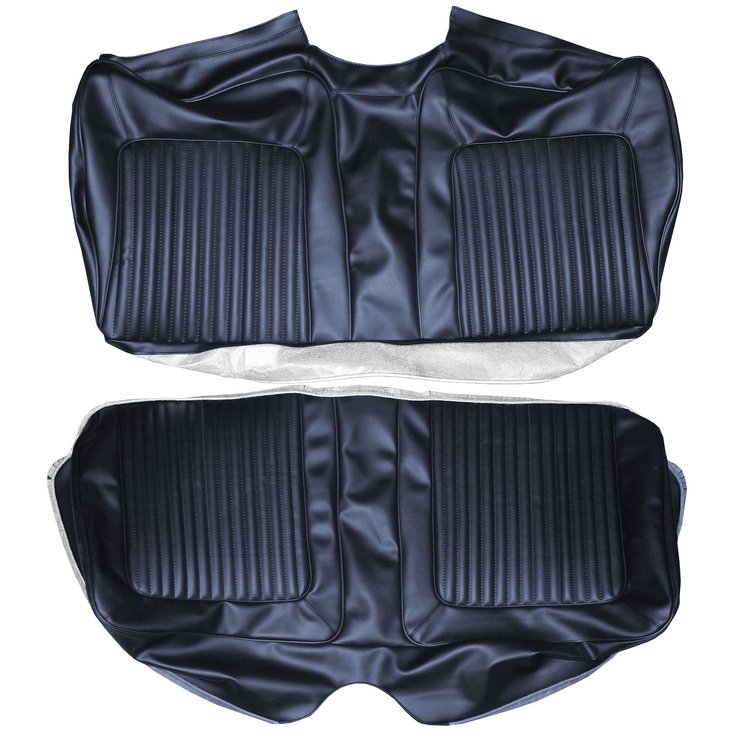 AA67CB00070320 67 BARRACUDA FASTBACK REAR BENCH - METALLIC NAVY