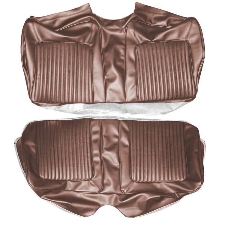 AA67CB00070620 67 BARRACUDA FASTBACK REAR BENCH - COPPER